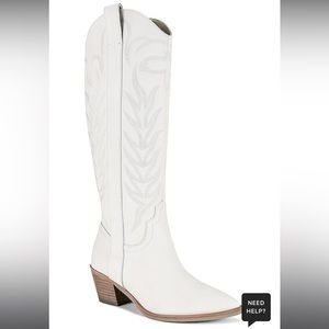 Dolce Vita White Cowgirl Boots